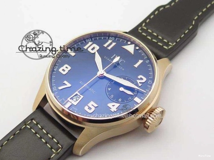 MIROTIME 0705 Big Pilot IW500909 RG ZF 1:1 Best Edition Le Petit Prince On Brown Leather Strap A Breathable 7293
